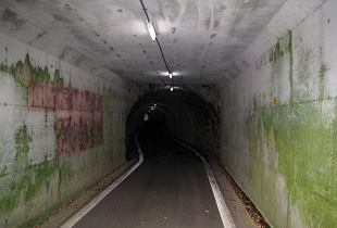 林田隧道 旧:津坂隧道 通称:くろまんぷ 林田隧道 旧:津坂隧道 通称:くろまんぷ