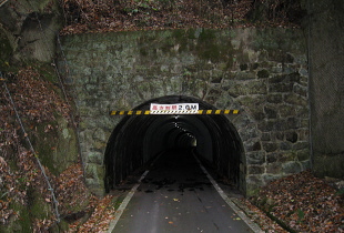 林田隧道 旧:津坂隧道 通称:くろまんぷ 林田隧道 旧:津坂隧道 通称:くろまんぷ