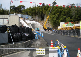梶原トンネル(仮)工事現場 梶原トンネル(仮)工事現場