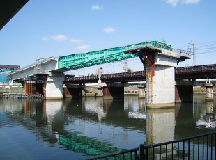 阪急千里線 新神崎川橋梁 架け替え工事 阪急千里線 新神崎川橋梁 架け替え工事